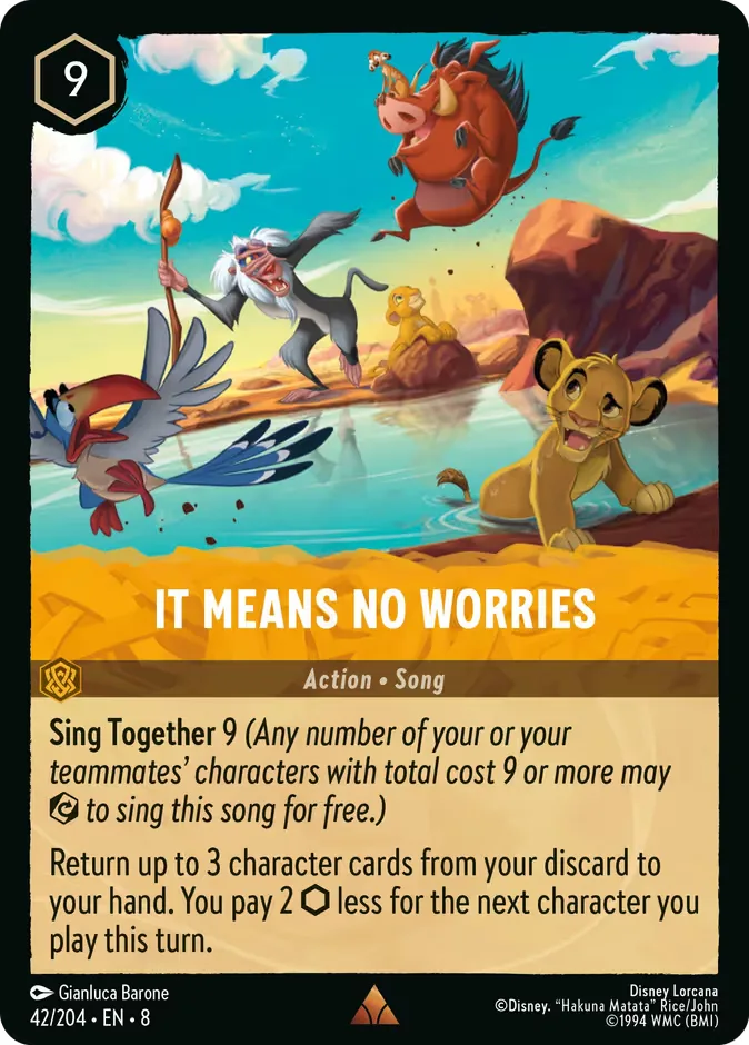 It Means No Worries #42 Reign of Jafar Disney Lorcana card