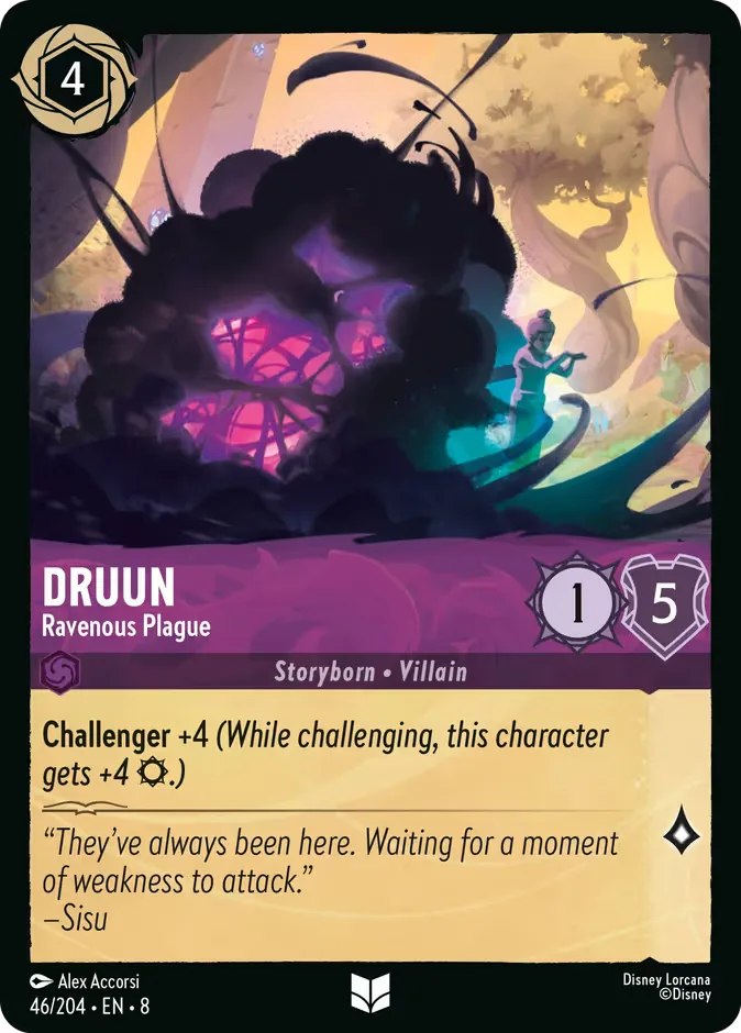 Druun #46 Reign of Jafar Disney Lorcana card
