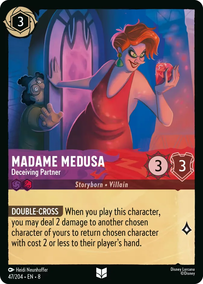 Madame Medusa #47 Reign of Jafar Disney Lorcana card