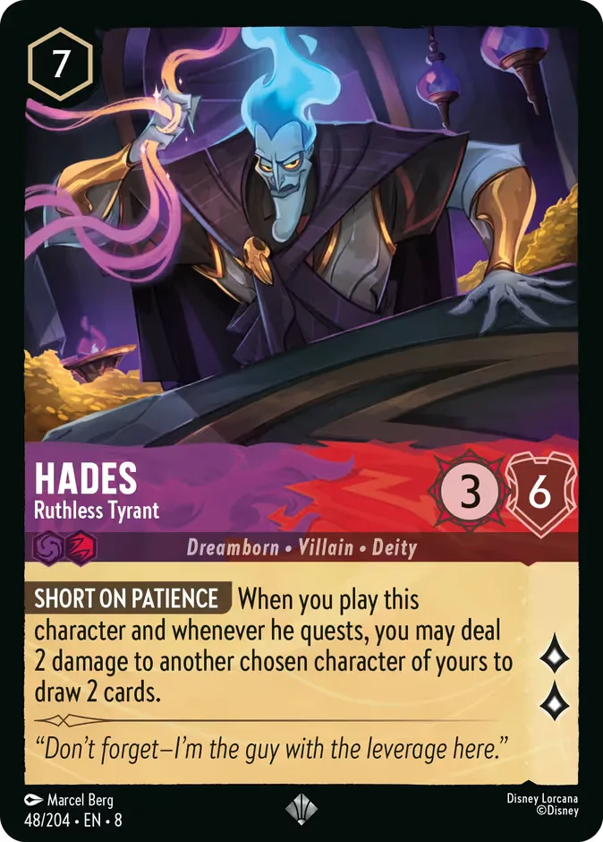Hades #48 Reign of Jafar Disney Lorcana card