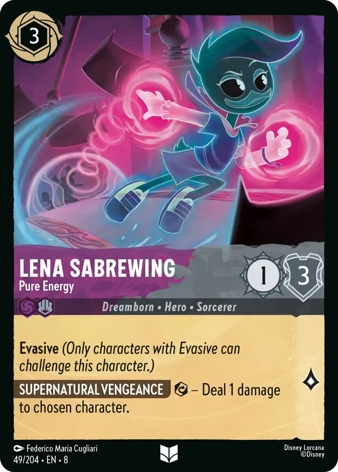 Lena Sabrewing #49 Reign of Jafar Disney Lorcana card