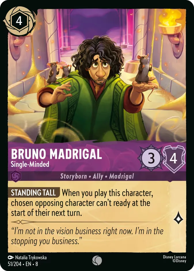 Bruno Madrigal #51 Reign of Jafar Disney Lorcana card