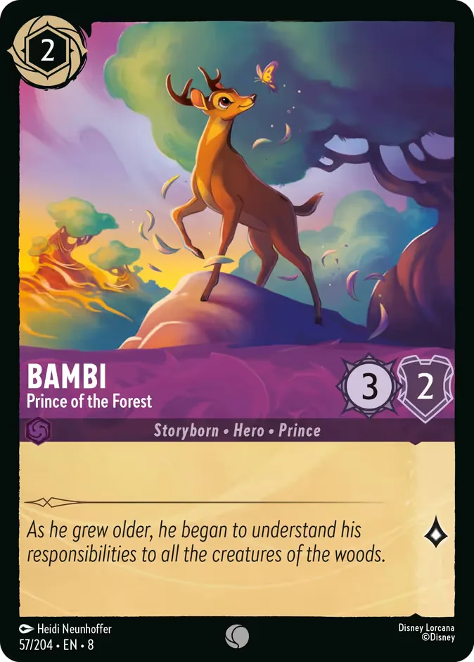 Bambi #57 Reign of Jafar Disney Lorcana card