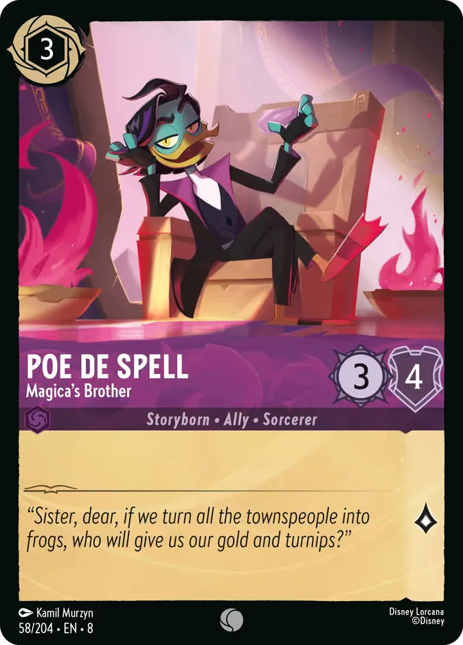 Poe De Spell #58 Reign of Jafar Disney Lorcana card