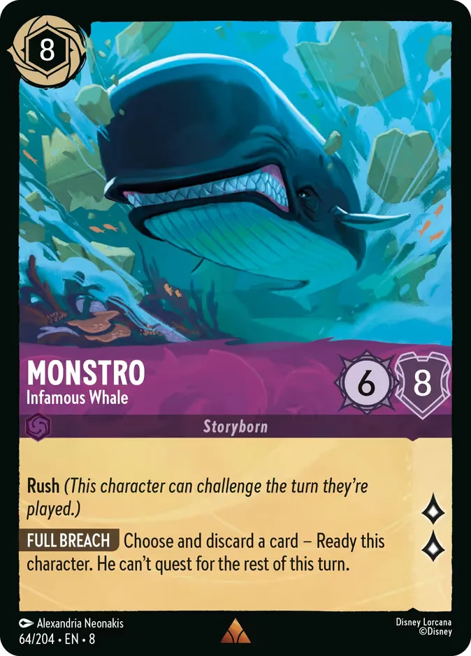 Monstro #64 Reign of Jafar Disney Lorcana card