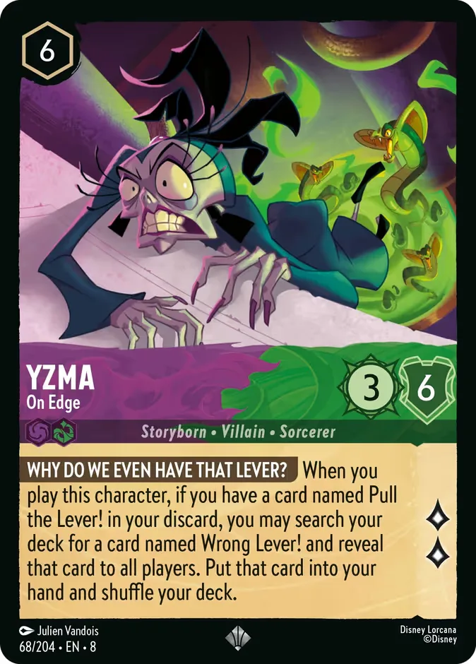 Yzma #68 Reign of Jafar Disney Lorcana card