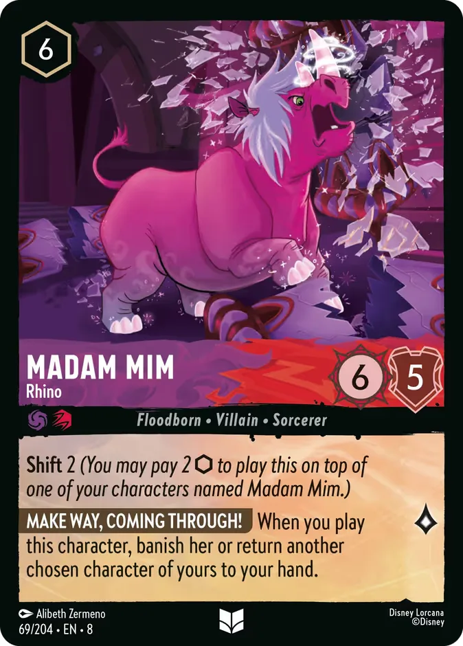 Madam Mim #69 Reign of Jafar Disney Lorcana card