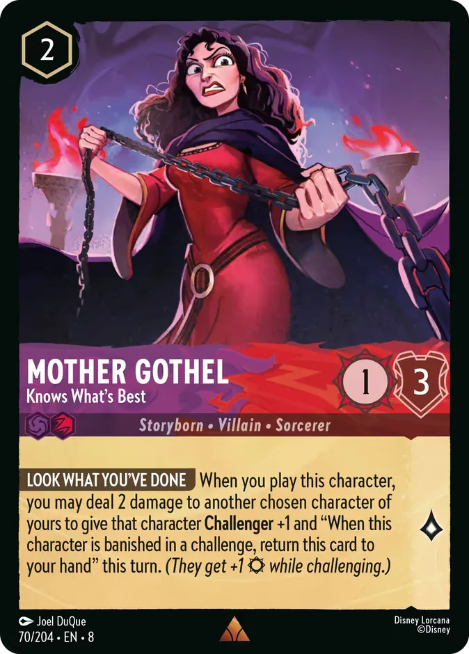 Mother Gothel #70 Reign of Jafar Disney Lorcana card