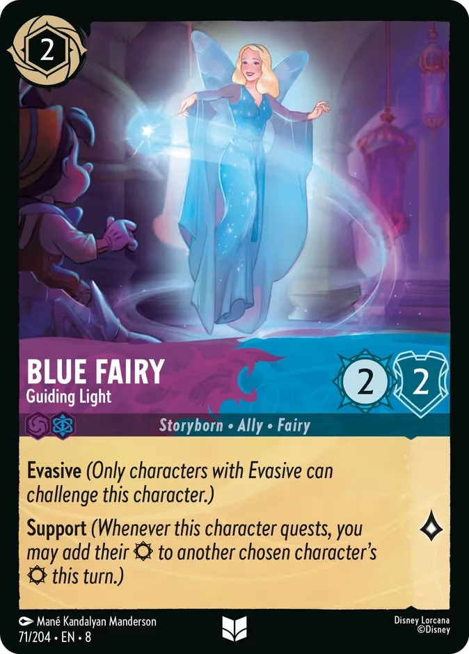 Blue Fairy #71 Reign of Jafar Disney Lorcana card
