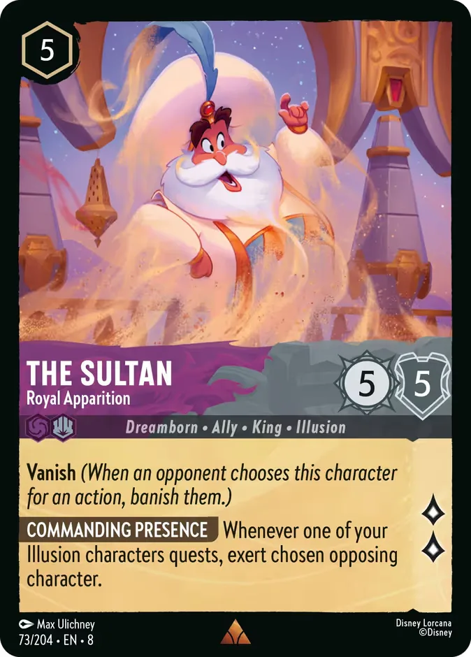 The Sultan #73 Reign of Jafar Disney Lorcana card