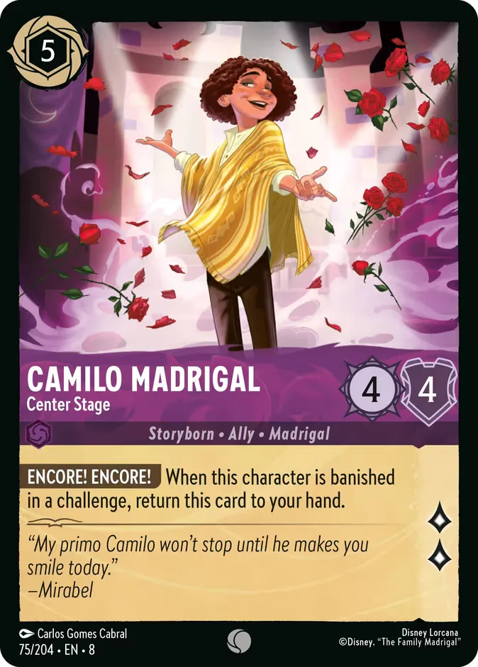 Camilo Madrigal #75 Reign of Jafar Disney Lorcana card