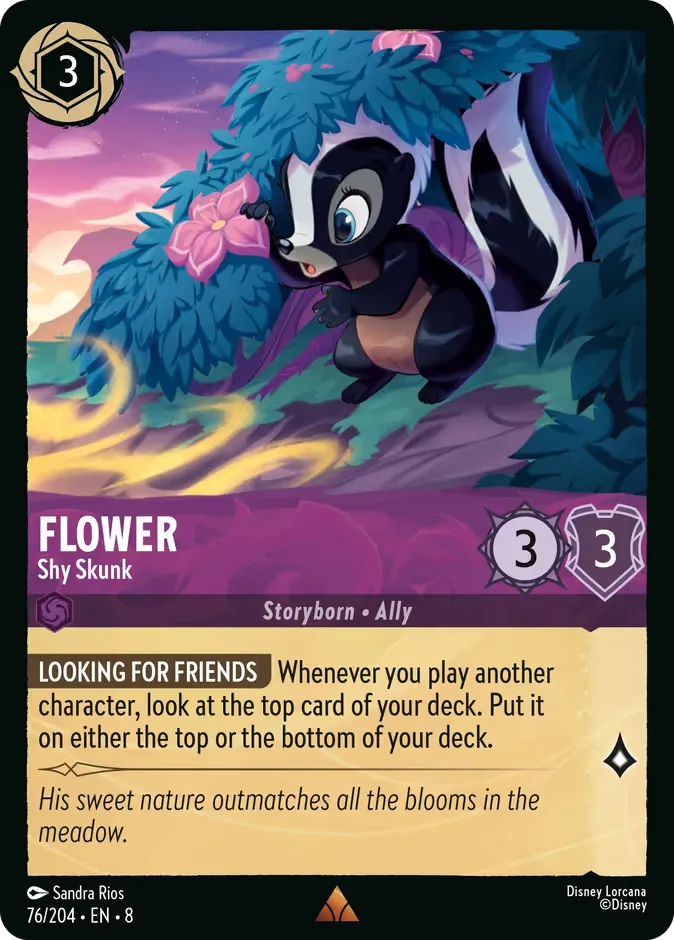 Flower #76 Reign of Jafar Disney Lorcana card
