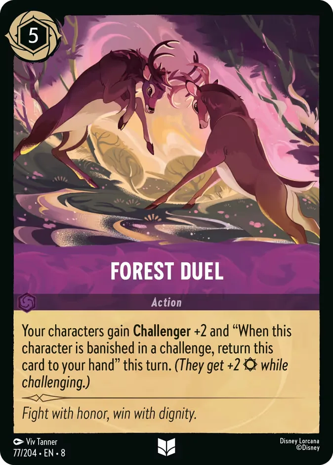Forest Duel #77 Reign of Jafar Disney Lorcana card