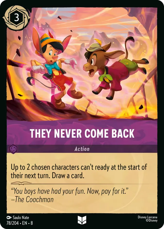 They Never Come Back #78 Reign of Jafar Disney Lorcana card