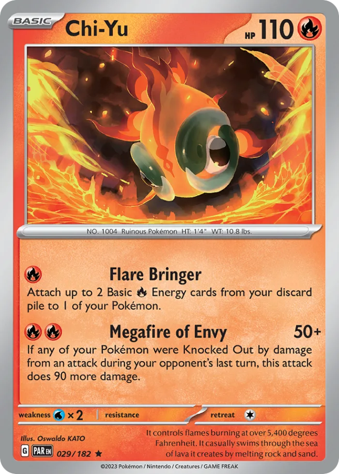 Chi-Yu #29 Paradox Rift Pokemon card