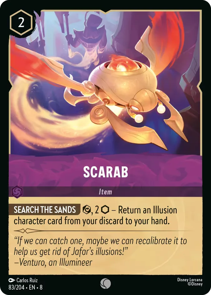 Scarab #83 Reign of Jafar Disney Lorcana card