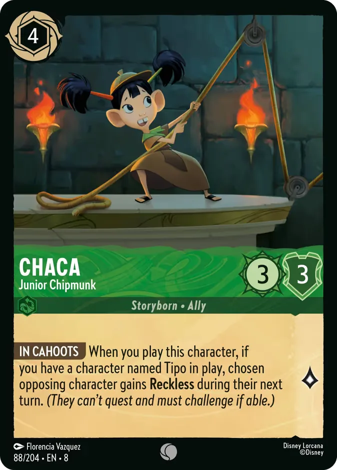 Chaca #88 Reign of Jafar Disney Lorcana card