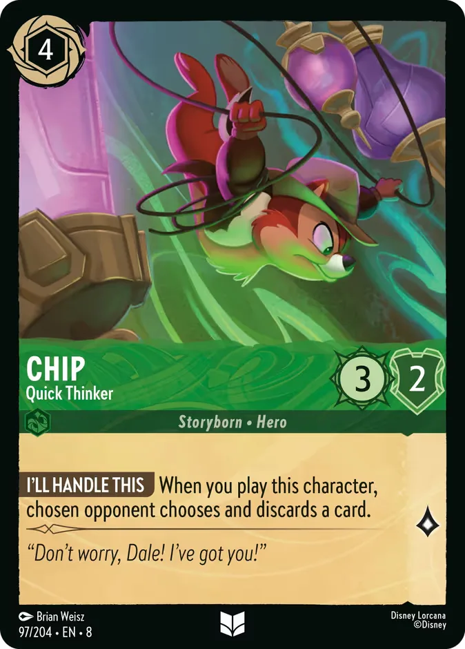 Chip #97 Reign of Jafar Disney Lorcana card