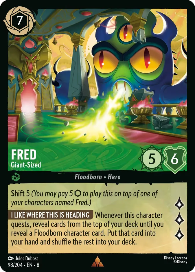 Fred #98 Reign of Jafar Disney Lorcana card