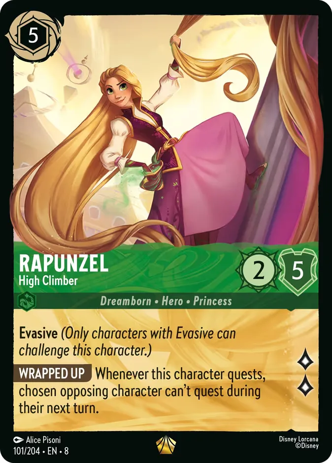 Rapunzel #101 Reign of Jafar Disney Lorcana card