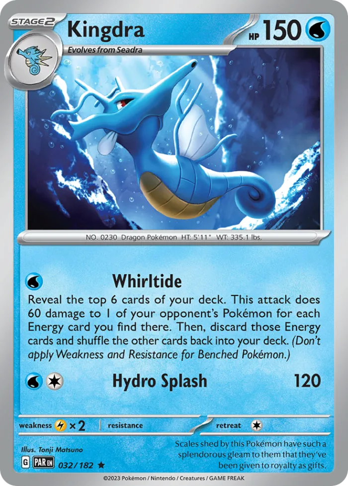 Kingdra #32 Paradox Rift Pokemon card