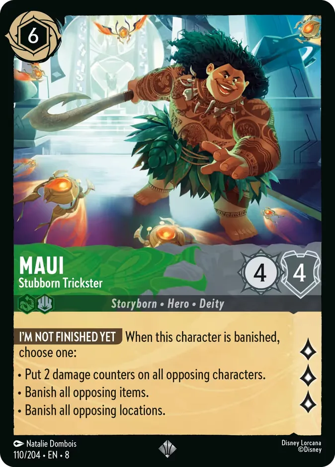 Maui #110 Reign of Jafar Disney Lorcana card