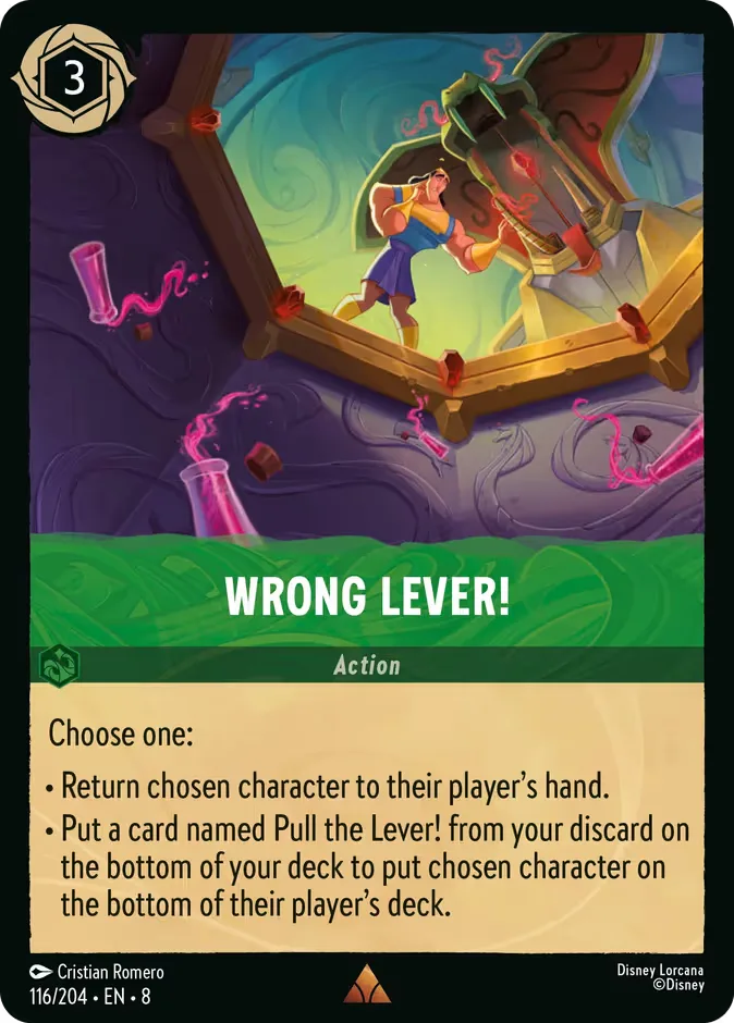 Wrong Lever! #116 Reign of Jafar Disney Lorcana card