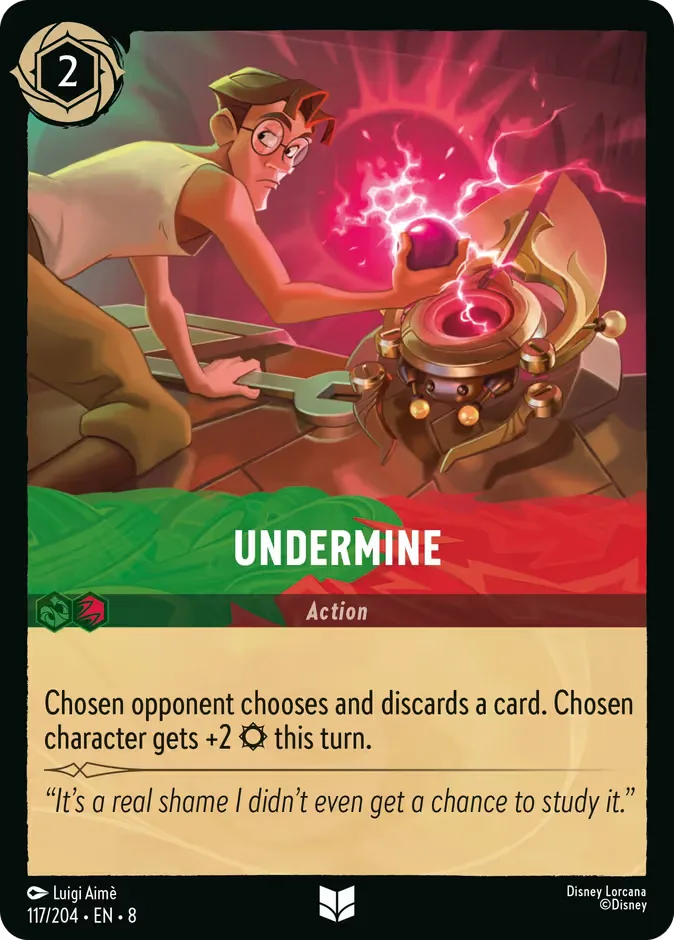 Undermine #117 Reign of Jafar Disney Lorcana card