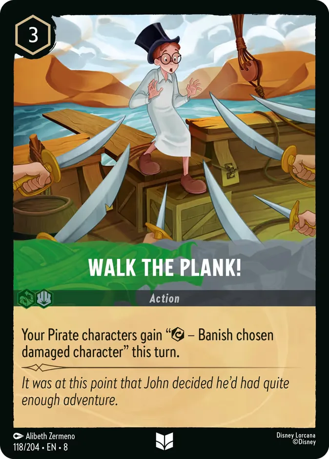 Walk the Plank! #118 Reign of Jafar Disney Lorcana card