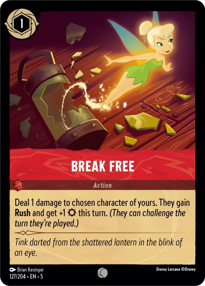 Break Free #127 Shimmering Skies Disney Lorcana card