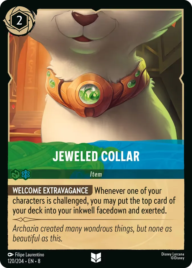 Jeweled Collar #120 Reign of Jafar Disney Lorcana card