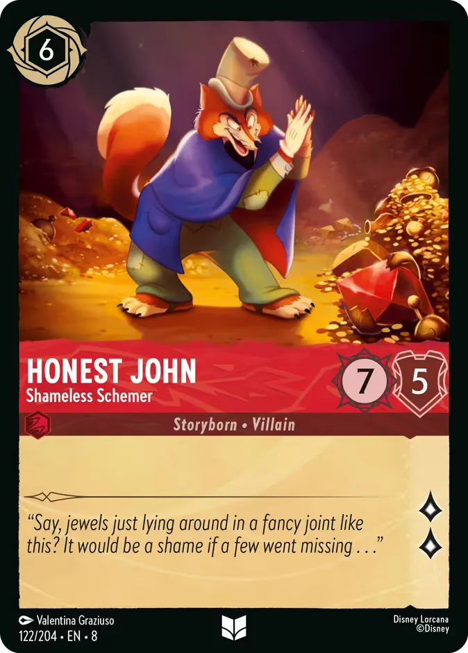 Honest John #122 Reign of Jafar Disney Lorcana card