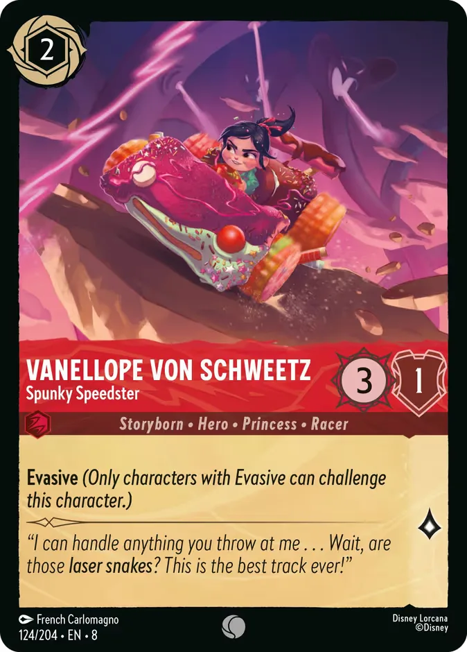 Vanellope Von Schweetz #124 Reign of Jafar Disney Lorcana card