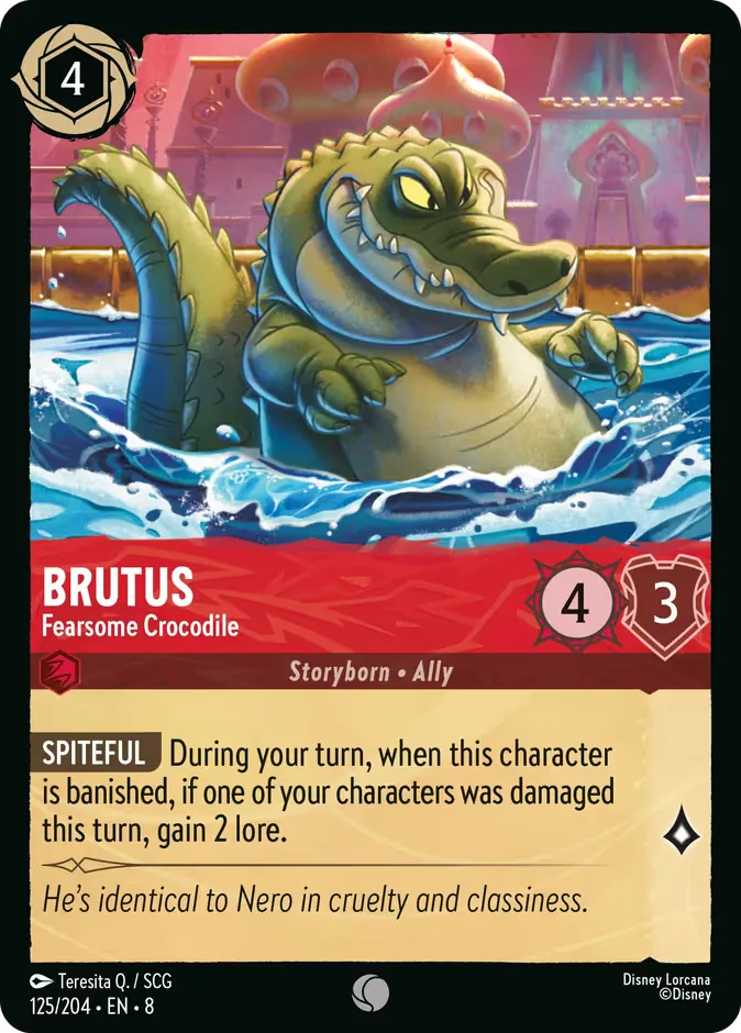 Brutus #125 Reign of Jafar Disney Lorcana card