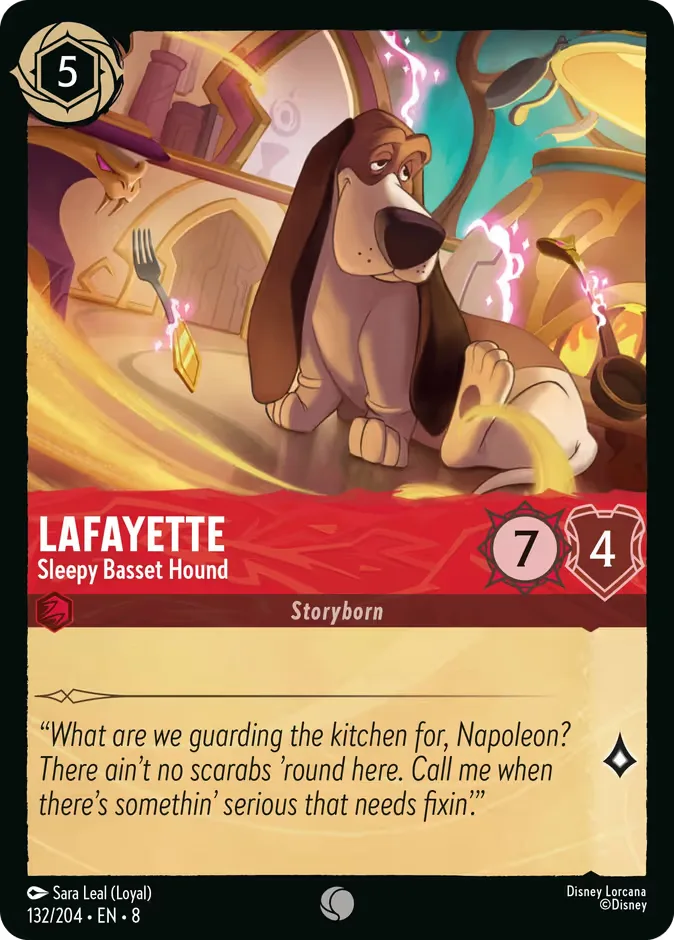 Lafayette #132 Reign of Jafar Disney Lorcana card