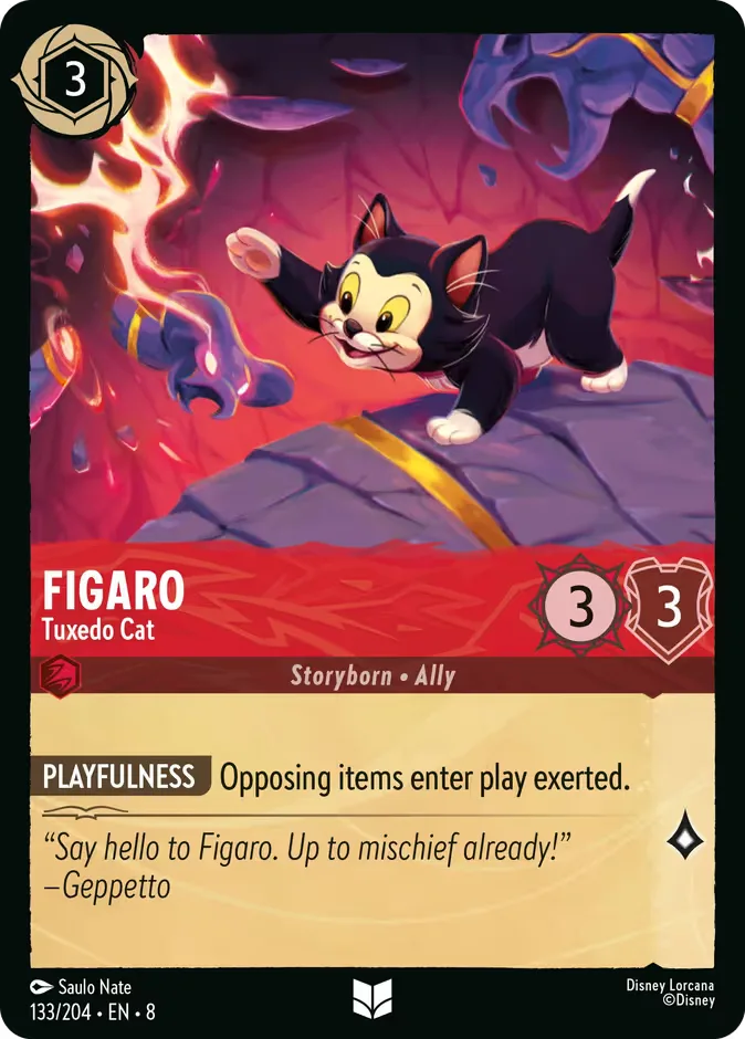 Figaro #133 Reign of Jafar Disney Lorcana card