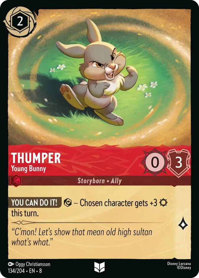 Thumper #134 Reign of Jafar Disney Lorcana card