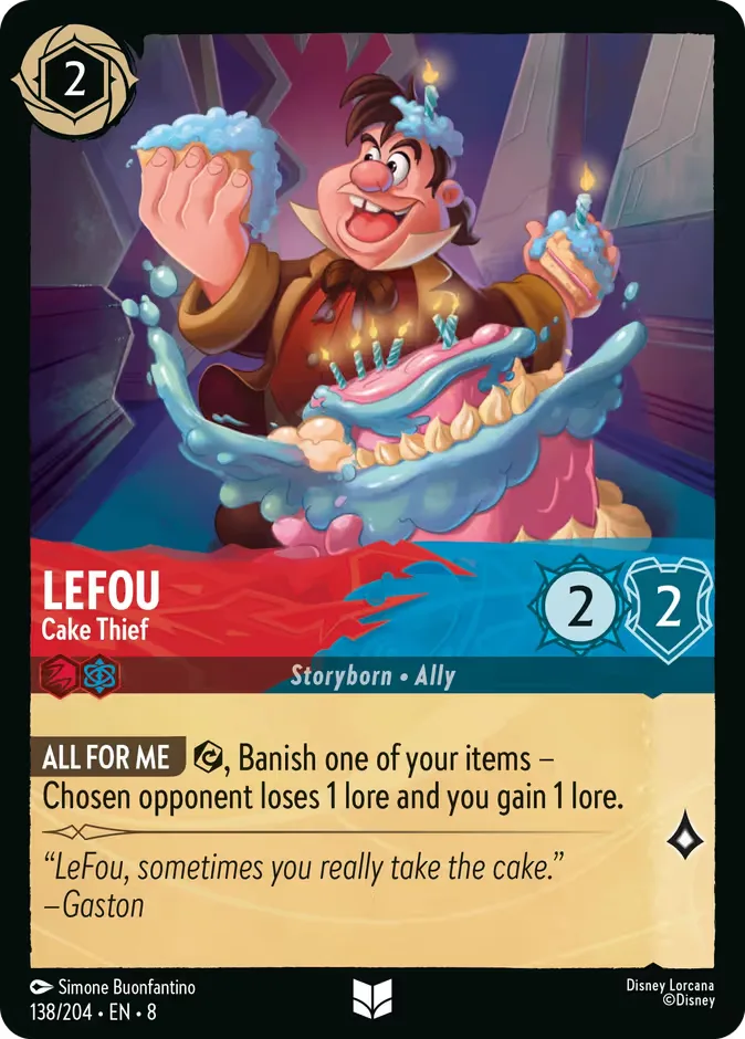 LeFou #138 Reign of Jafar Disney Lorcana card