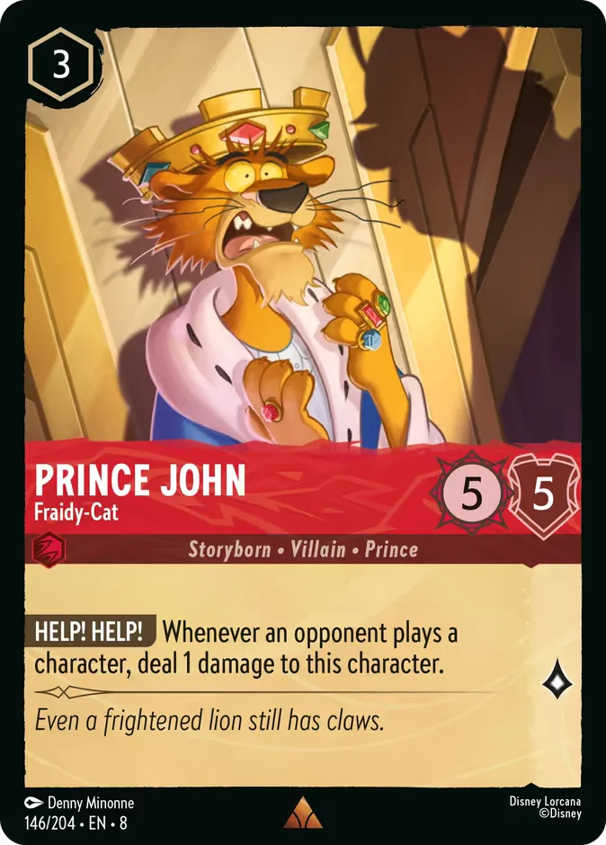 Prince John #146 Reign of Jafar Disney Lorcana card