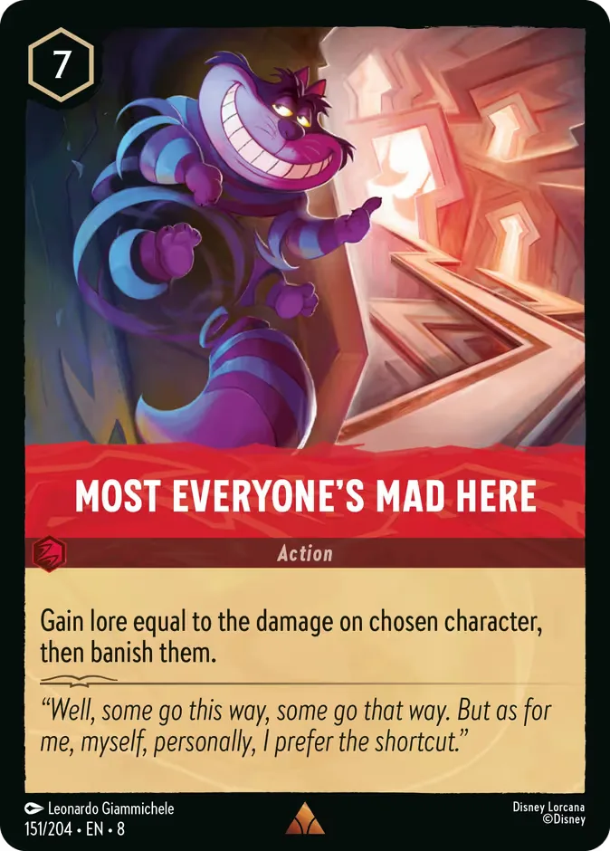 Most Everyone's Mad Here #151 Reign of Jafar Disney Lorcana card