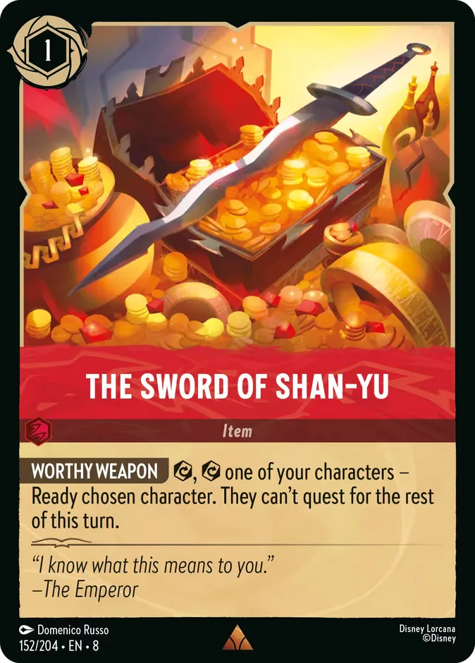 The Sword of Shan-Yu #152 Reign of Jafar Disney Lorcana card