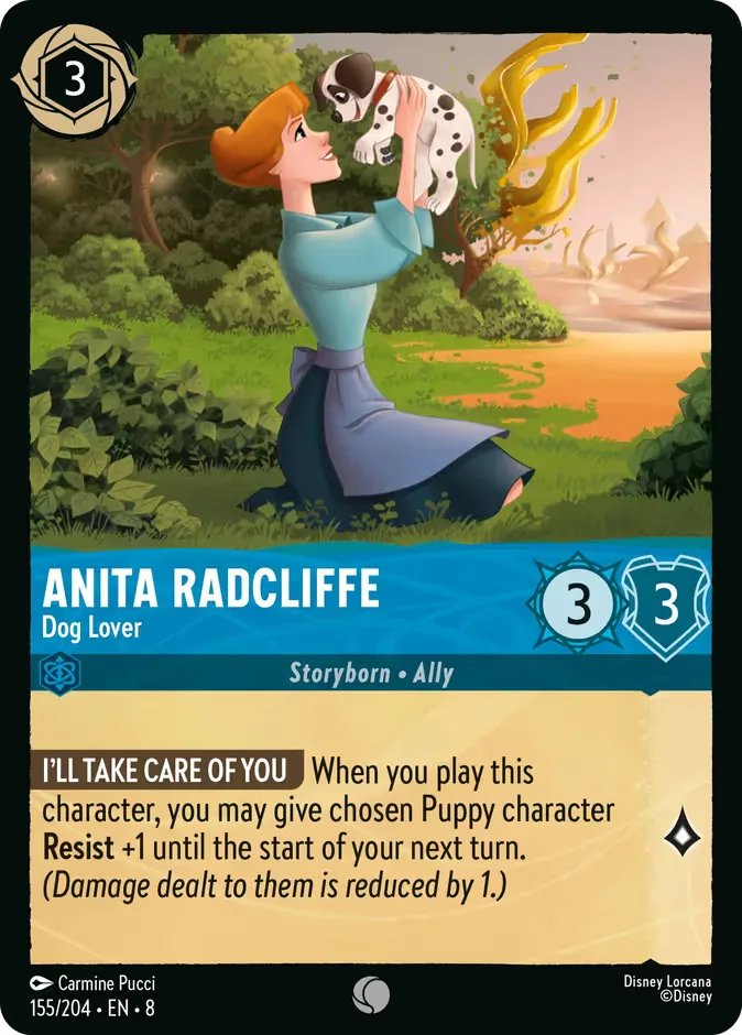 Anita Radcliffe #155 Reign of Jafar Disney Lorcana card