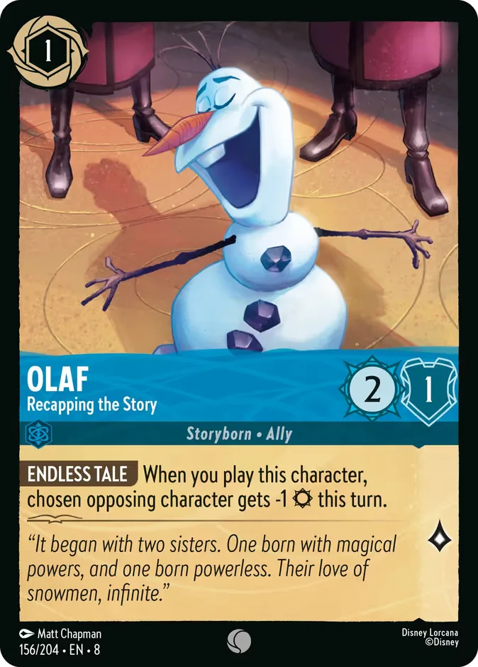 Olaf #156 Reign of Jafar Disney Lorcana card