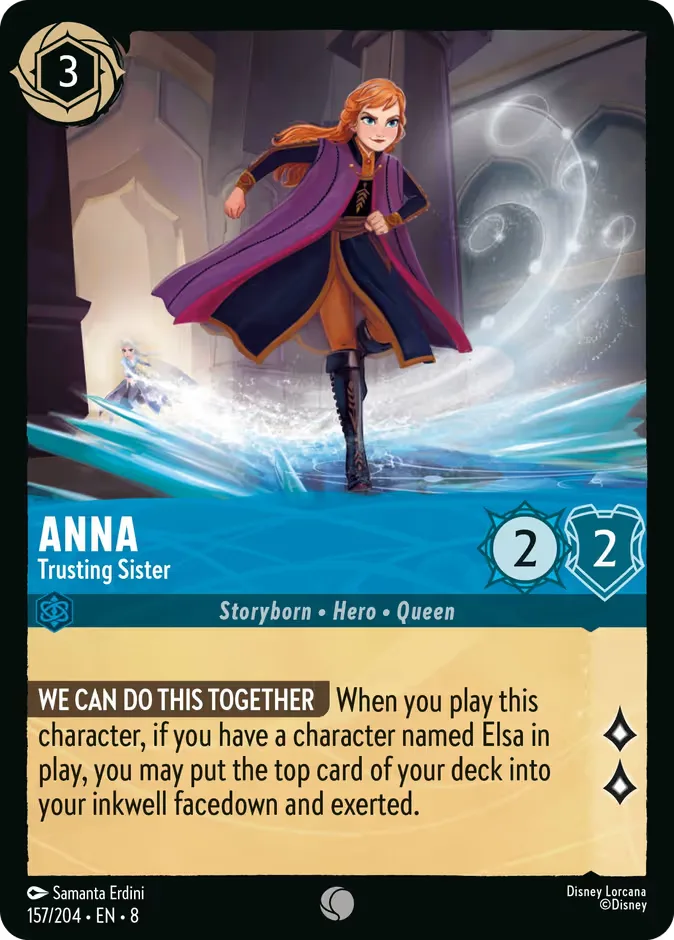 Anna #157 Reign of Jafar Disney Lorcana card