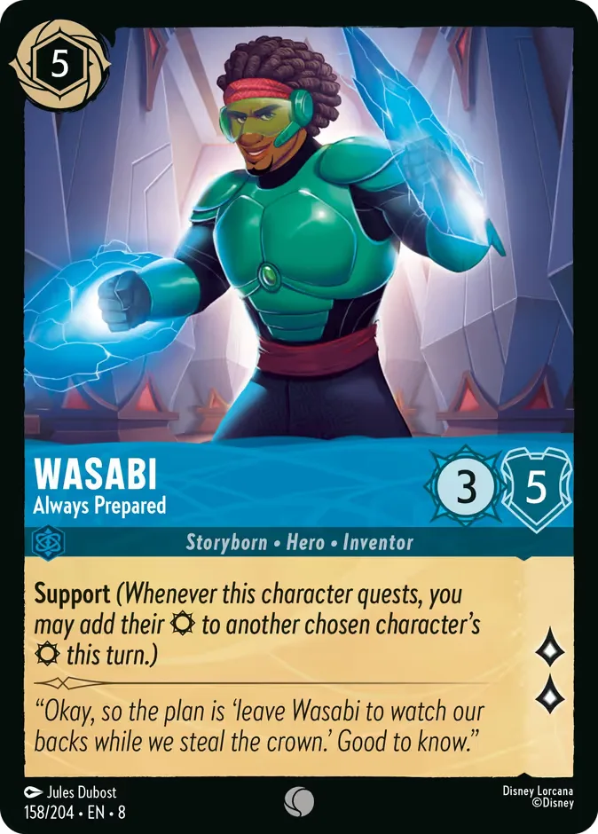 Wasabi #158 Reign of Jafar Disney Lorcana card
