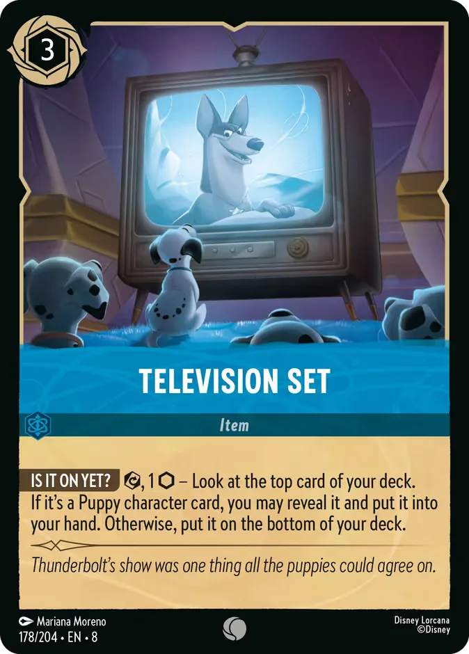 Television Set #178 Reign of Jafar Disney Lorcana card