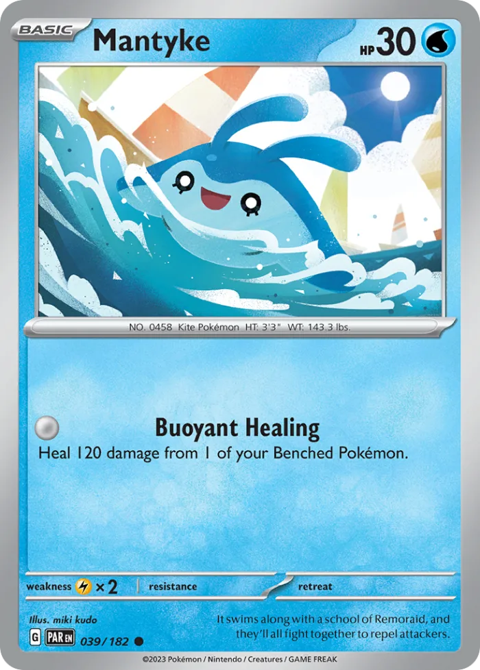 Mantyke #39 Paradox Rift Pokemon card