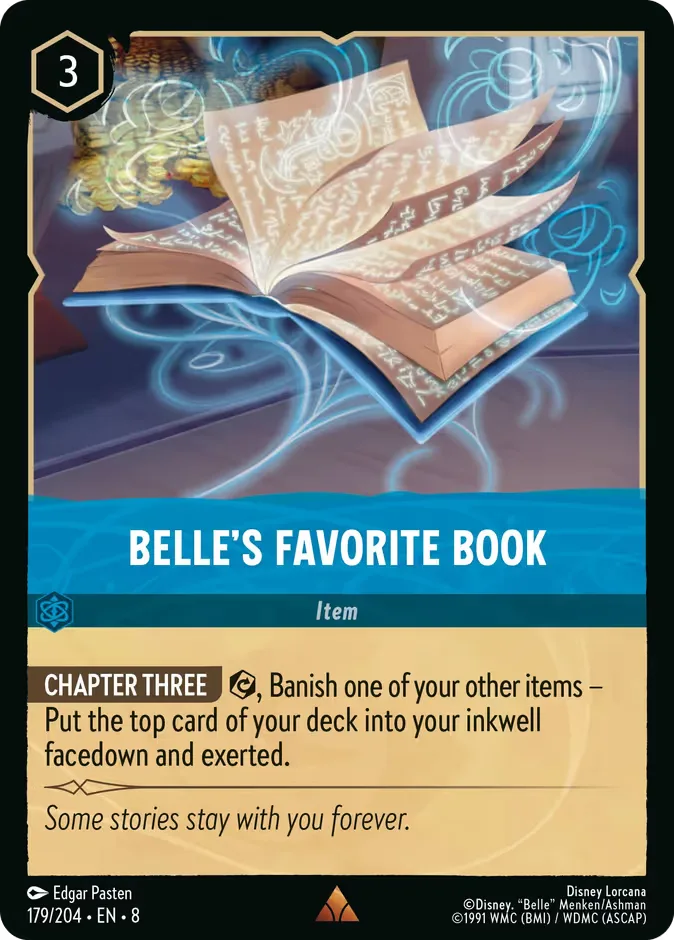 Belle's Favorite Book #179 Reign of Jafar Disney Lorcana card