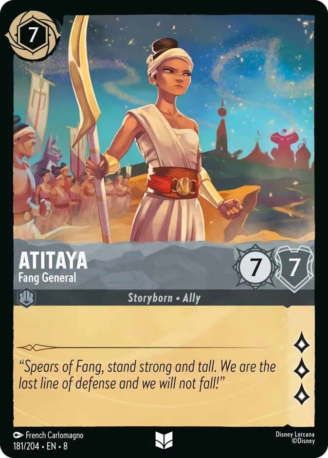Atitaya #181 Reign of Jafar Disney Lorcana card