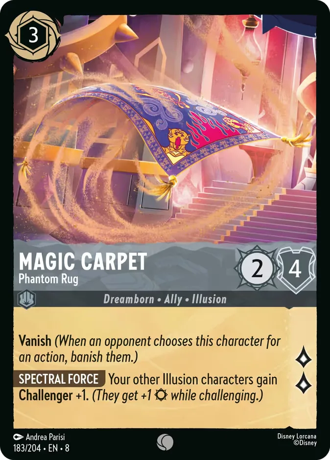 Magic Carpet #183 Reign of Jafar Disney Lorcana card